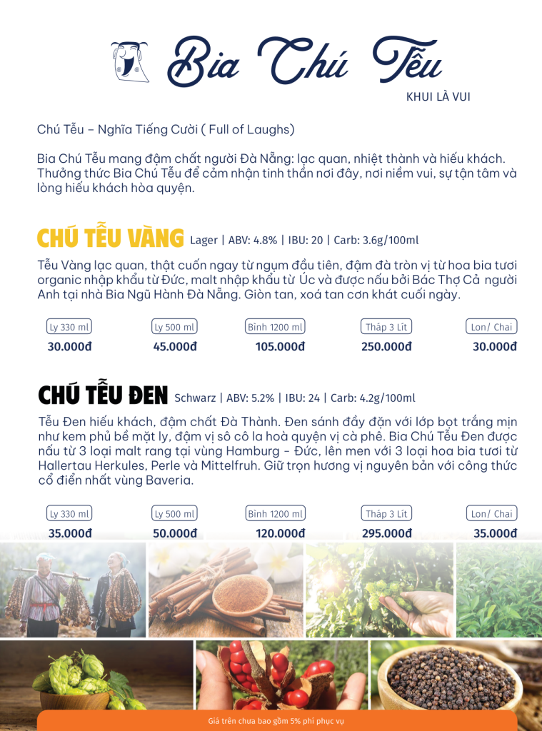 menu brewhaha local craft beer danang 3