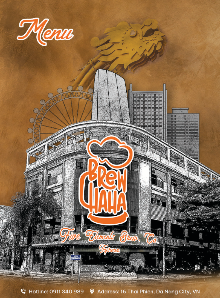 menu brewhaha bia thủ công đà nẵng local craft beer danang