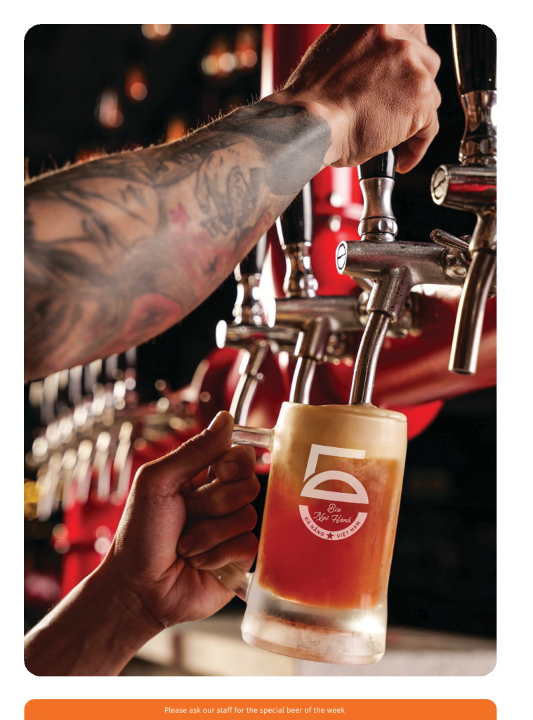 menu brewhaha bia thủ công đà nẵng local craft beer danang