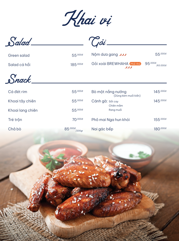 brewhaha riverside menu